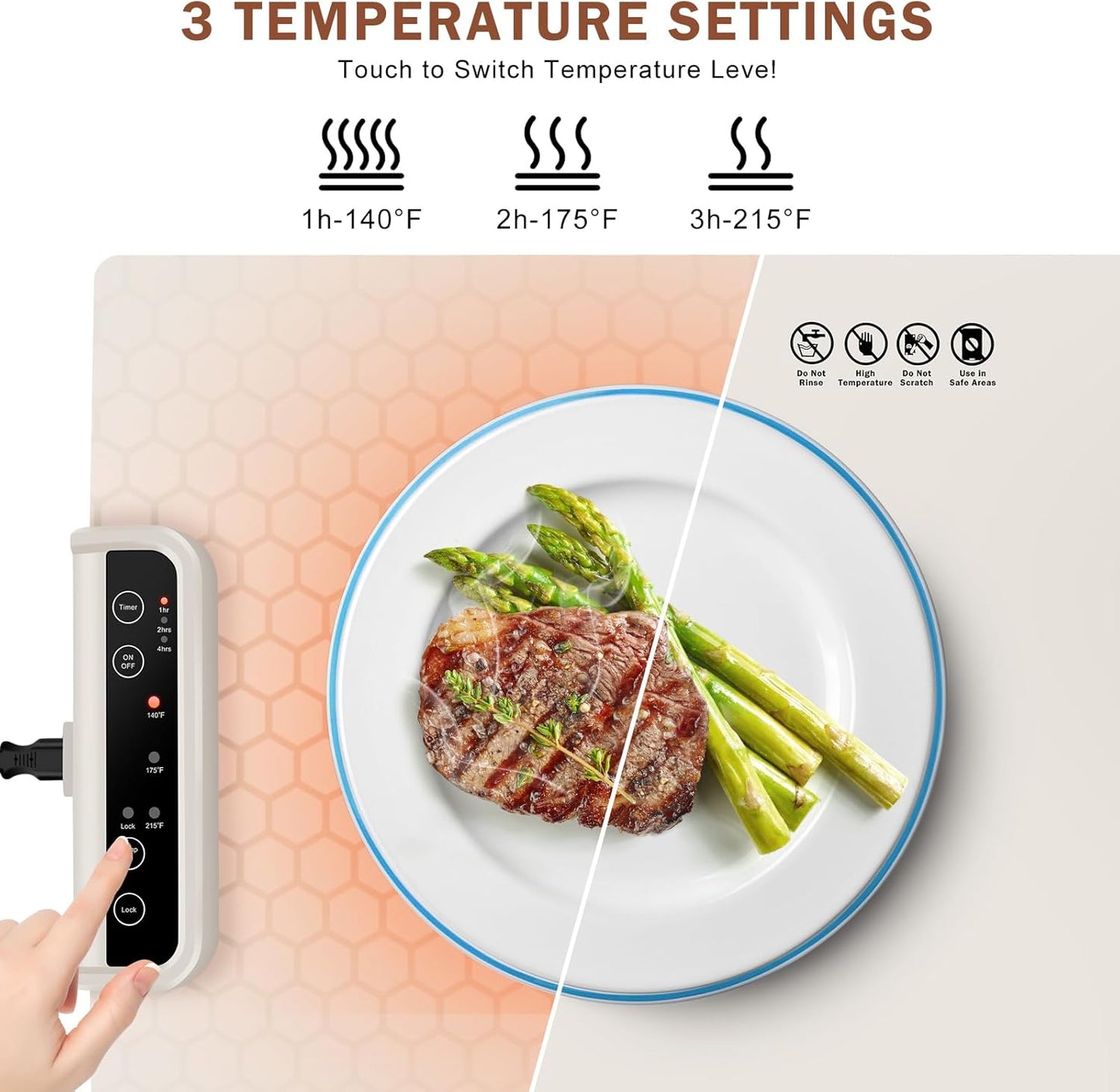 Home Cozy™ Electric Warming Tray